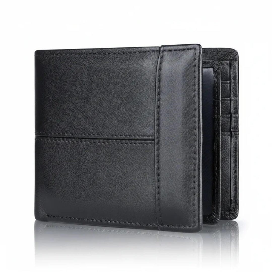 Heren Portemonnee - Leren Bifold Met RFID-Bescherming