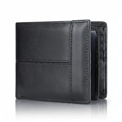 Heren Portemonnee - Leren Bifold Met RFID-Bescherming