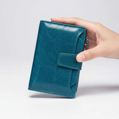 Portemonnee - Compact Leren Model Met RFID-Bescherming