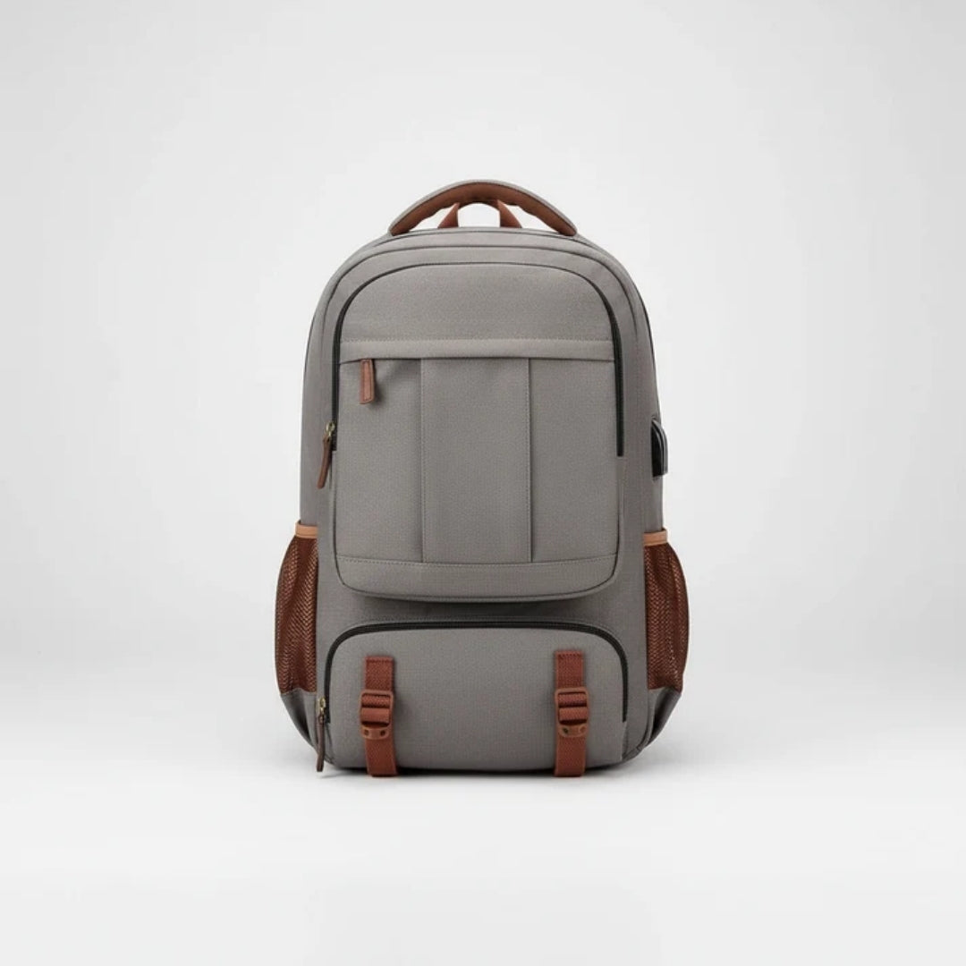 Laptop Rugzak - Ruim Canvas Model met USB-Poort en Diefstalbeveiliging