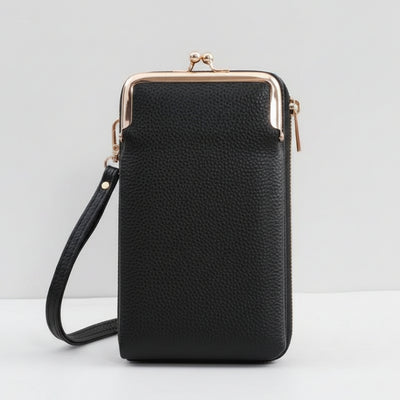 Leren Portemonnee - Compact Voor Telefoon Met Polsband