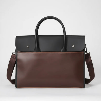 Aktetas - Retro Herenmodel Met 14 Inch Laptopruimte