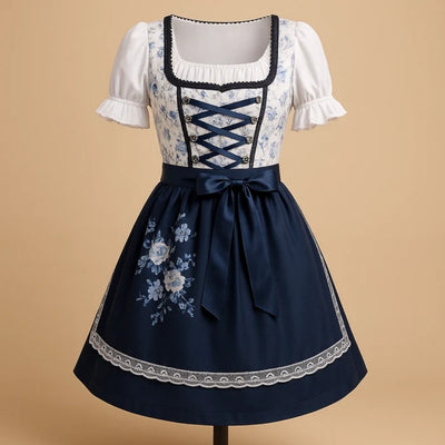 Oktoberfest Dirndl Jurk - Traditioneel Met Kanten Details Voor Dames