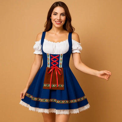 Traditionele Oktoberfest Dirndl Jurk Met Flatterende Pasvorm - Dini