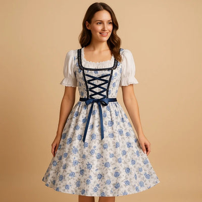 Oktoberfest Dirndl Jurk - Traditioneel Met Kanten Details Voor Dames