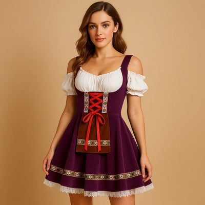 Traditionele Oktoberfest Dirndl Jurk Met Flatterende Pasvorm - Dini