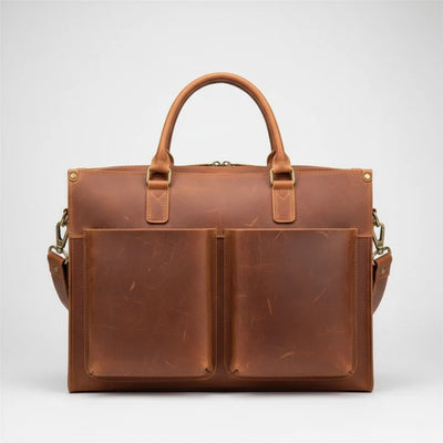 Documenttas - Vintage Werkmodel voor 16 Inch Apparaten met Schouderriem