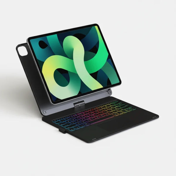 Drehbare Tablet-Hülle - 360°-Modell mit beleuchteter Tastatur