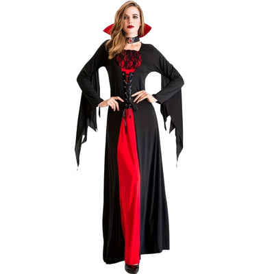 Halloween Vampier Kostuum met Hoge Kraag