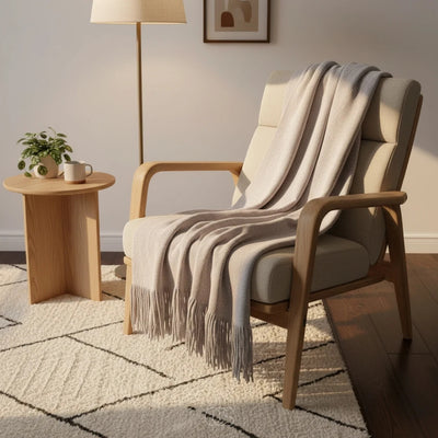 Fleece Deken Voor Op De Bank - Zachte Plaid Met Luxe Uitstraling