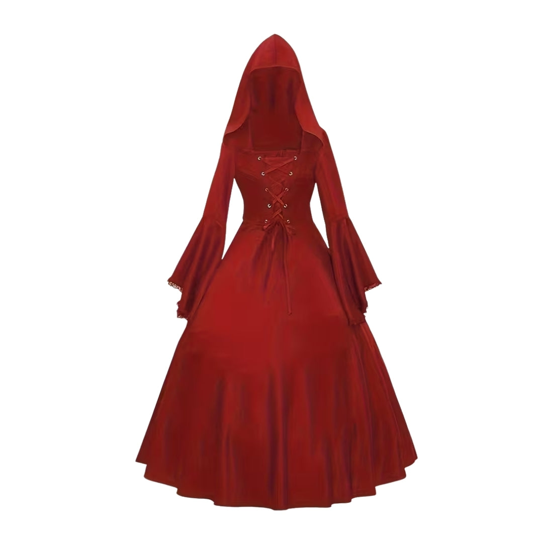 Halloween Heksen Kostuum - Gothic Stijl met Capuchon