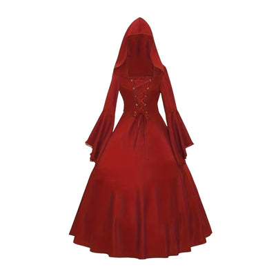 Halloween Heksen Kostuum - Gothic Stijl met Capuchon