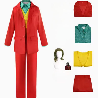 Halloween Kostuum - The Joker met Groene Pruik