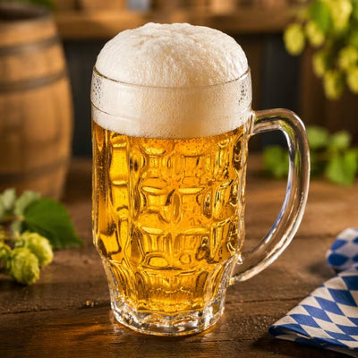 Premium Bierpul Glazen Set - 12-Delig Met Handvat
