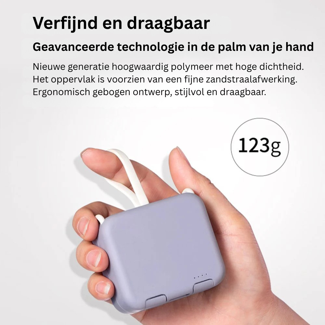 Powerbank - Sammenklappelig hurtigoplader - VoltFold