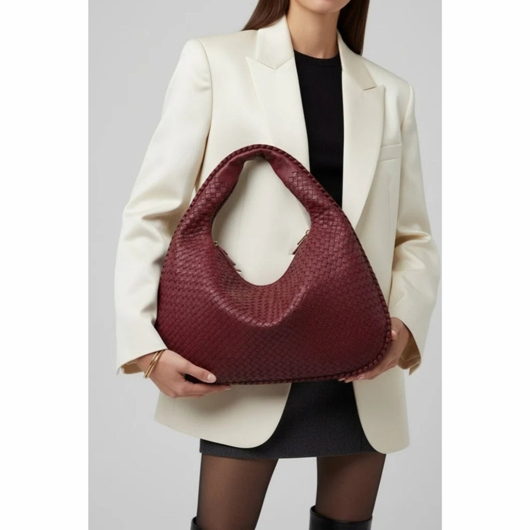 Lunavelle håndtaske - Flettet elegant taske