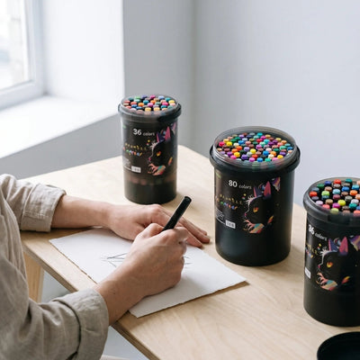 Dubbelzijdige Acrylmarkers met Penseelpunt