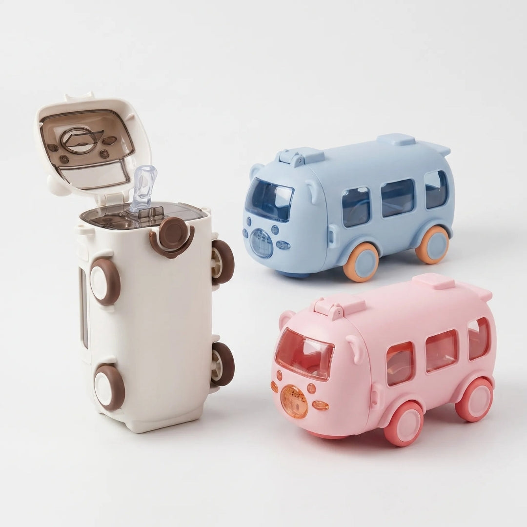Drinkfles - Speels Busdesign met Draagriem