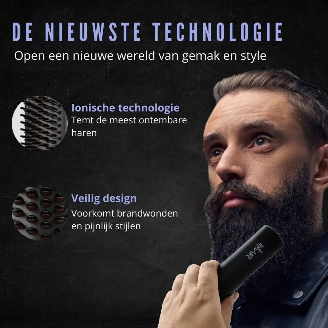 Beard Master Pro: Stijl en Voed voor een Gezondere, Gladdere Look in Slechts Enkele Seconden!