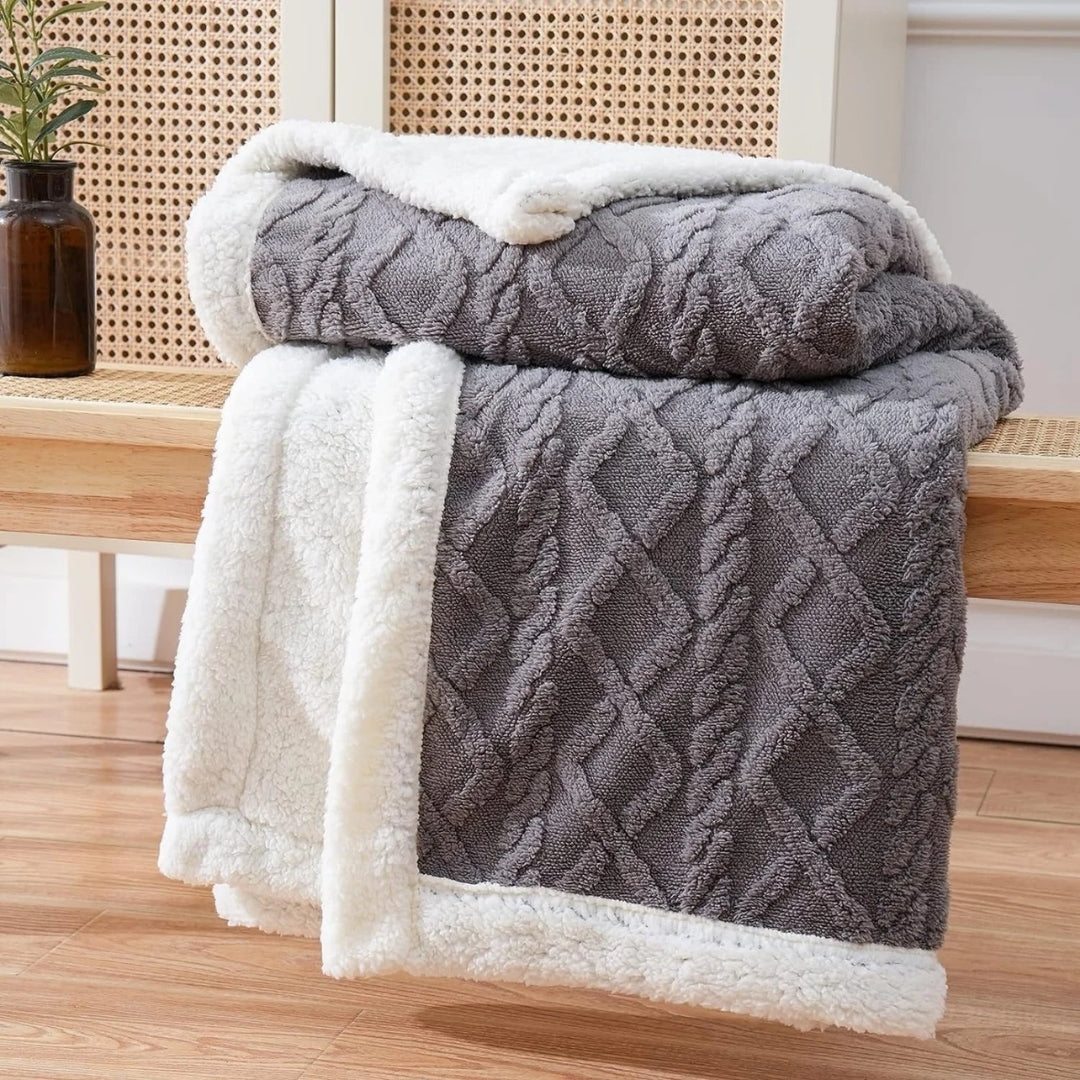 Sherpa Fleece Deken - Omkeerbaar Pluche Design