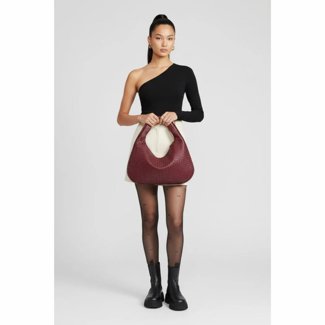 Lunavelle håndtaske - Flettet elegant taske