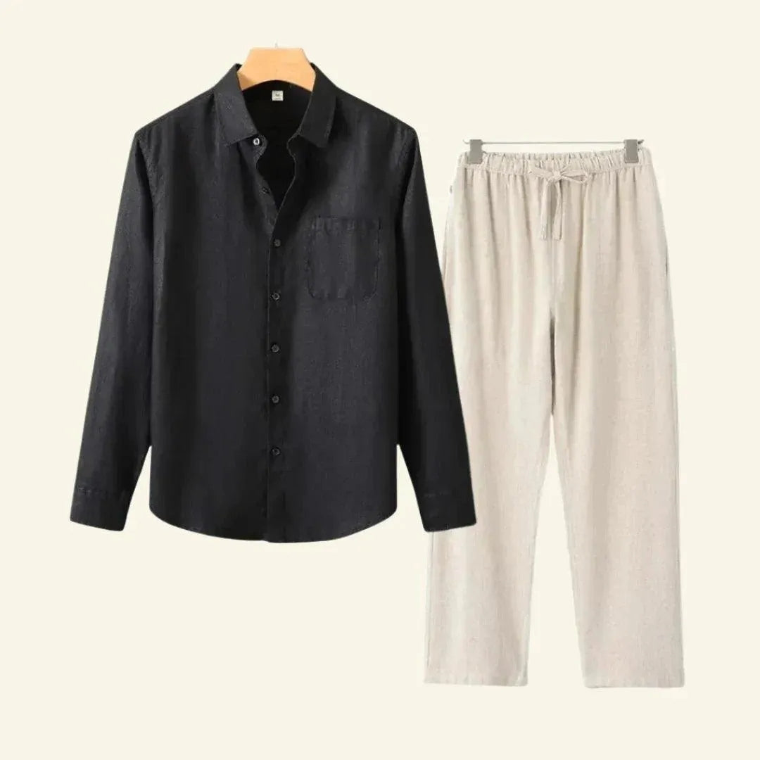 Linnen heren set - Comfortabele mix & match outfit