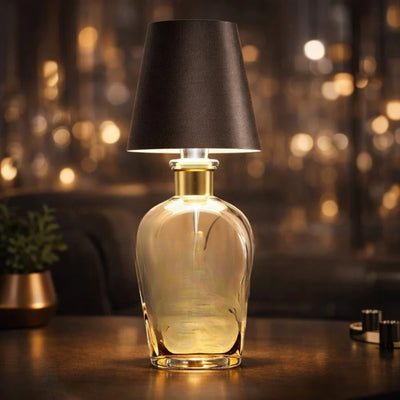 Bordlampe - Trådløs flaske lampe med stemningsbelysning - GlowBottle
