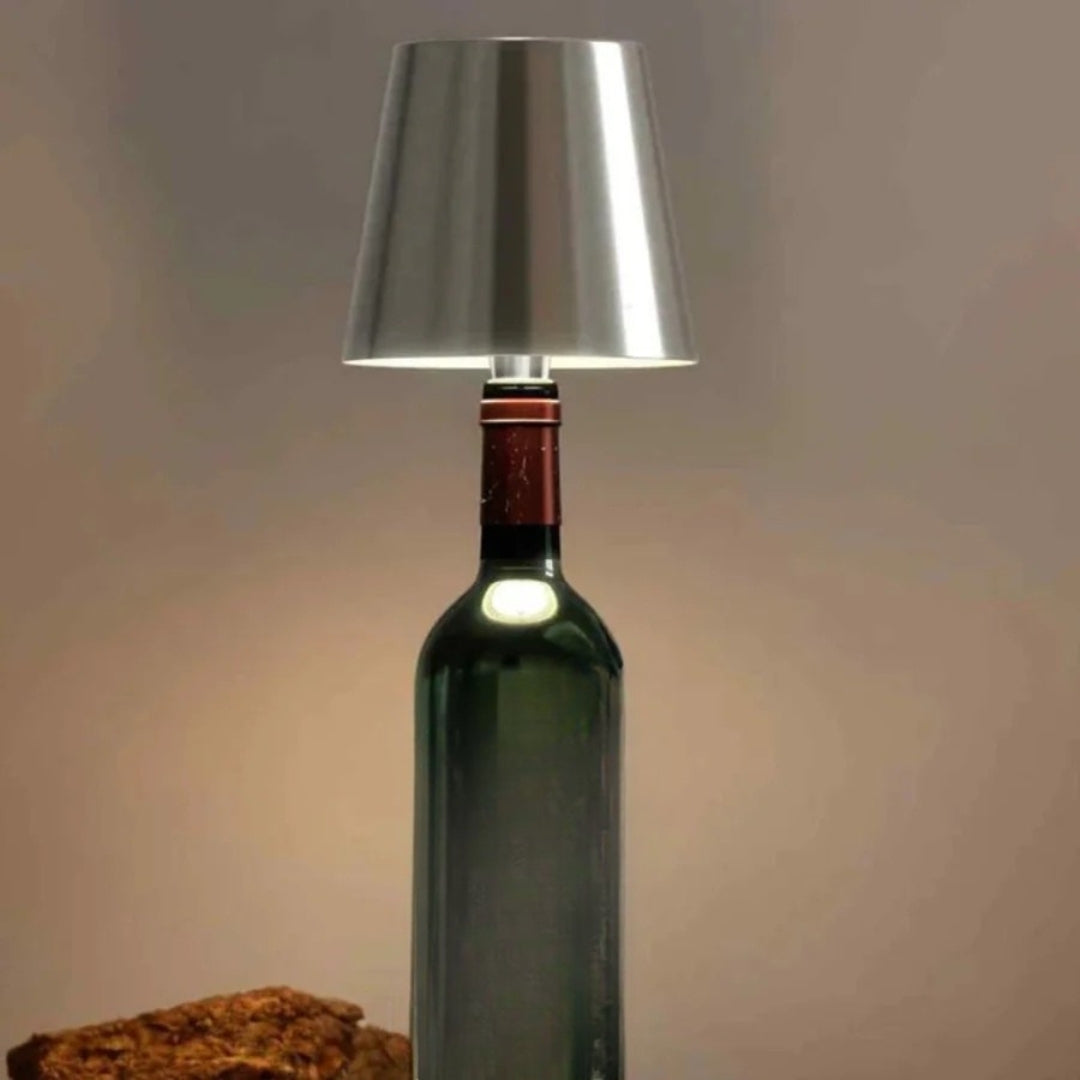 Bordlampe - Trådløs flaske lampe med stemningsbelysning - GlowBottle