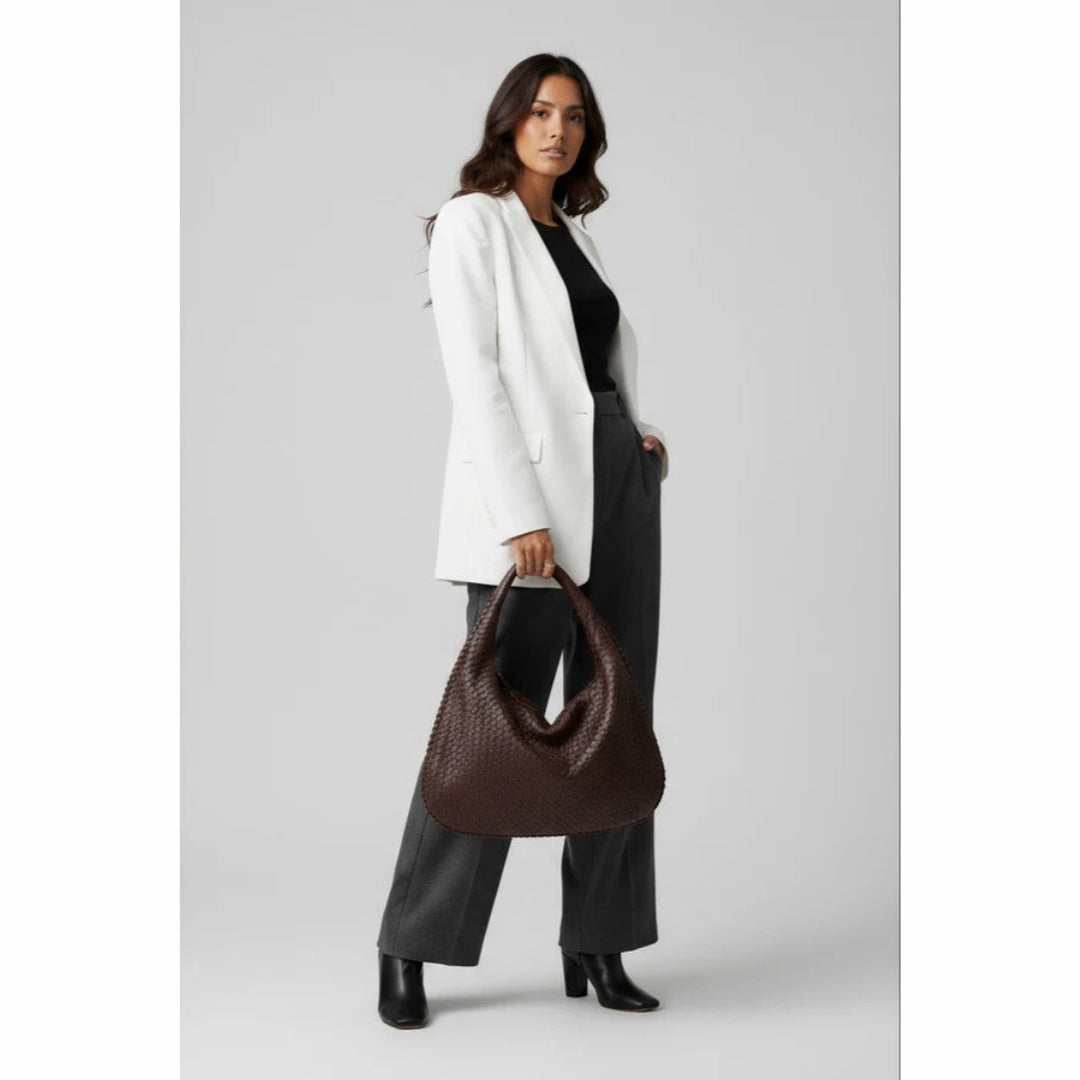Lunavelle håndtaske - Flettet elegant taske
