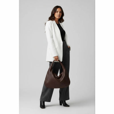 Lunavelle håndtaske - Flettet elegant taske