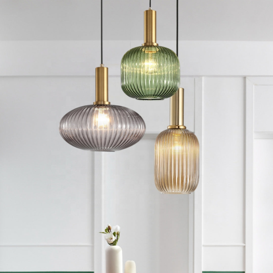 Pendellampe - Retro Glas Designlampe - Luméa