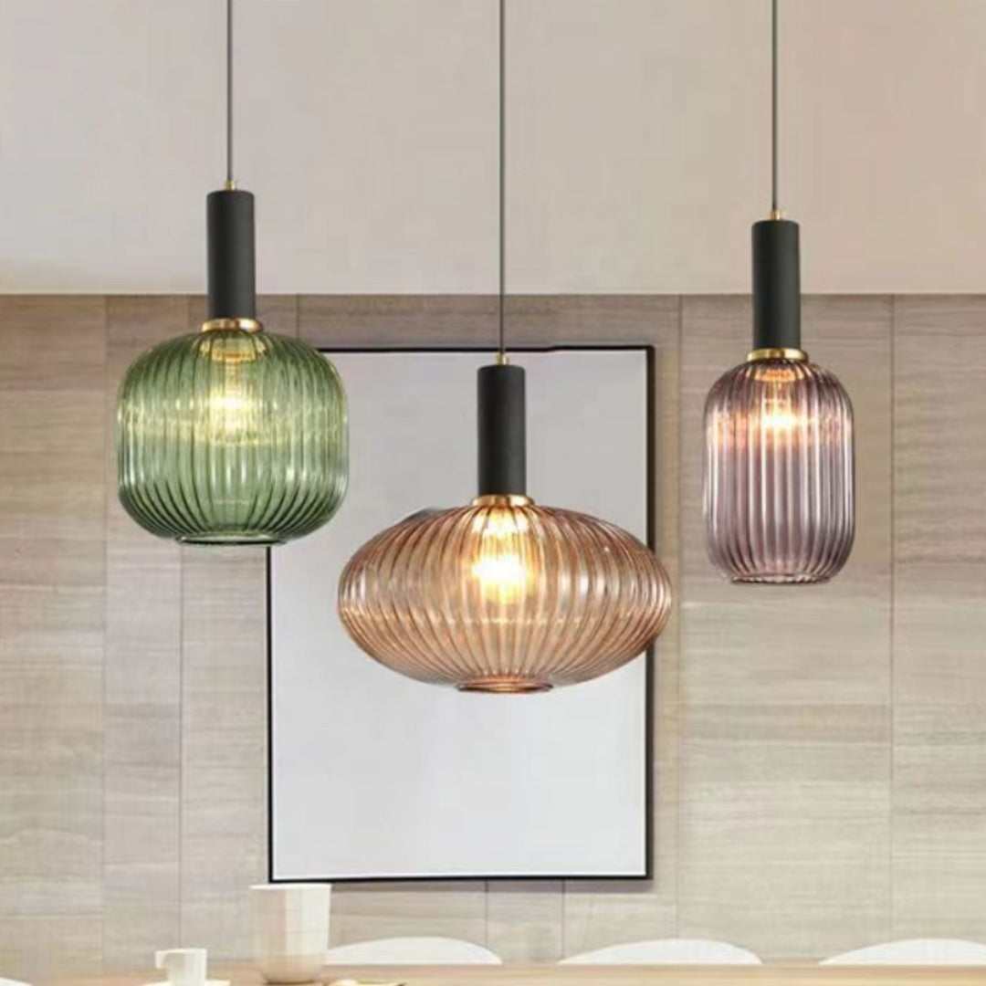 Pendellampe - Retro Glas Designlampe - Luméa