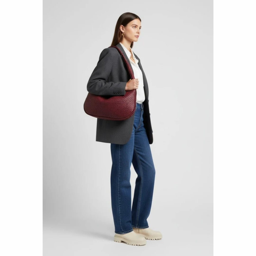 Lunavelle håndtaske - Flettet elegant taske