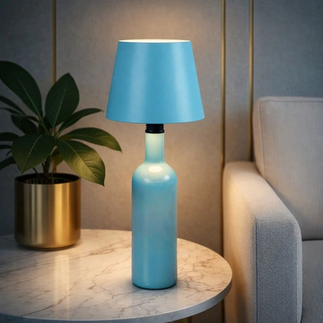 Bordlampe - Trådløs flaske lampe med stemningsbelysning - GlowBottle