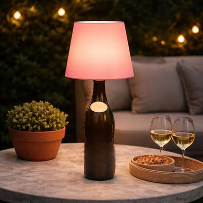 Bordlampe - Trådløs flaske lampe med stemningsbelysning - GlowBottle
