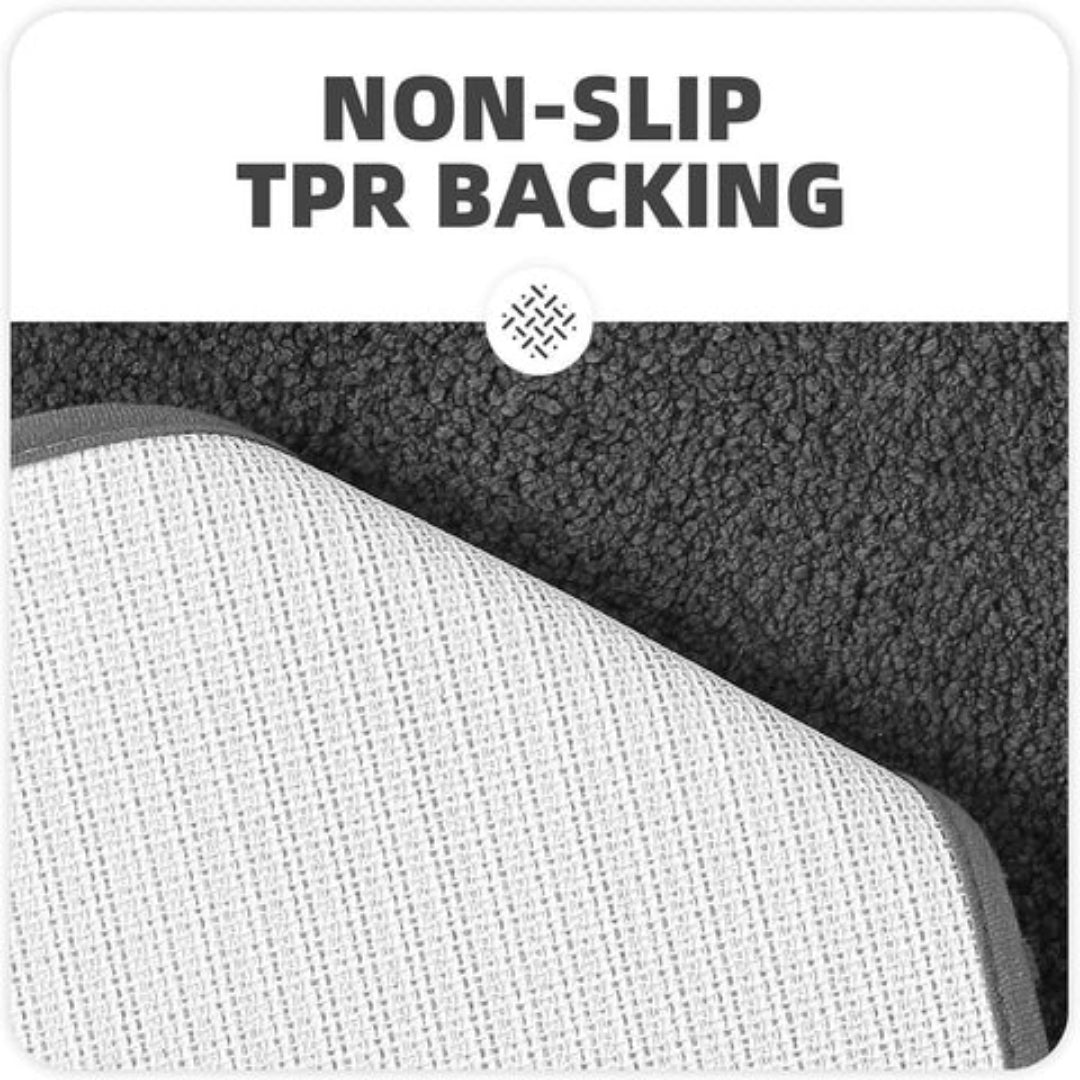 Fleece Badmat - Ultrazacht Absorberend Pluche Met Antislip Onderzijde