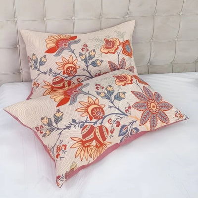 Boho Kussenslopen - Bloemenpatroon Met Zacht Katoen (2-delige Set)
