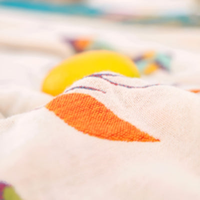 Katoenen Deken - Boho Vogelpatroon Met Decoratieve Franjes