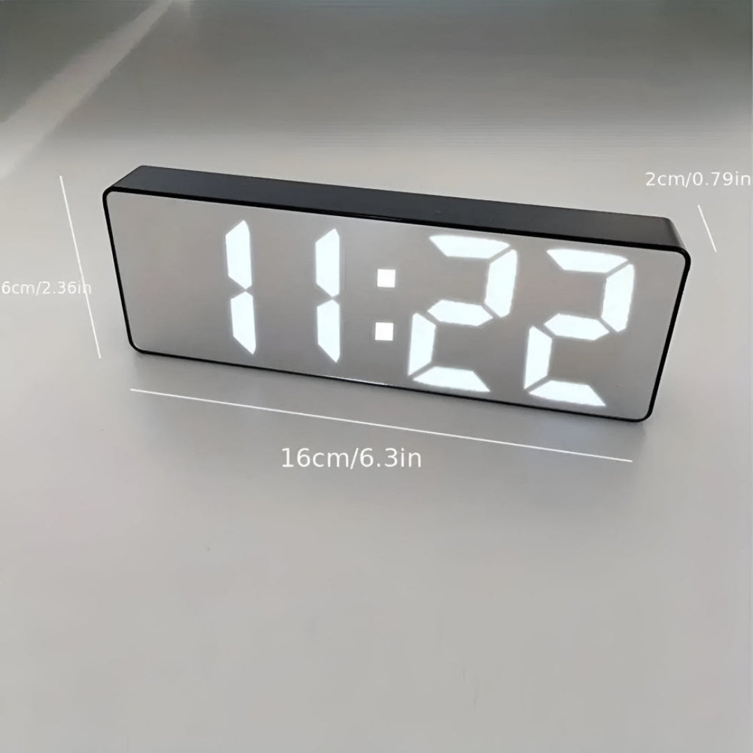Alarmklok - Digitaal LED Spiegeldisplay met Snooze