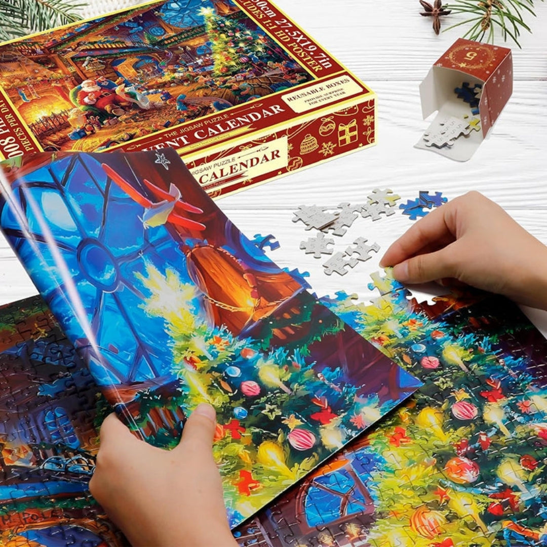 Julepuslespil-adventskalender