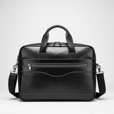 Documenttas - Elegante Leren Uitvoering Voor Laptop Tot 15 Inch