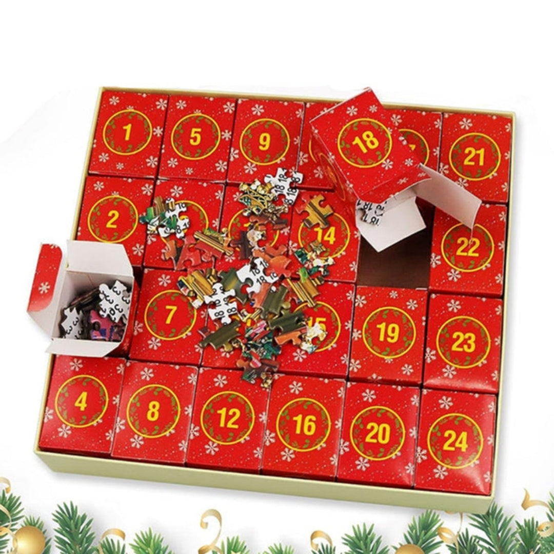Julepuslespil-adventskalender