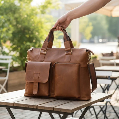 Documenttas - Ruim Leren Design