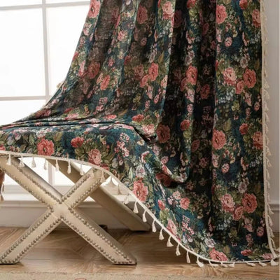 Gordijnen - Franse Vintage Bloemen Tapisserie