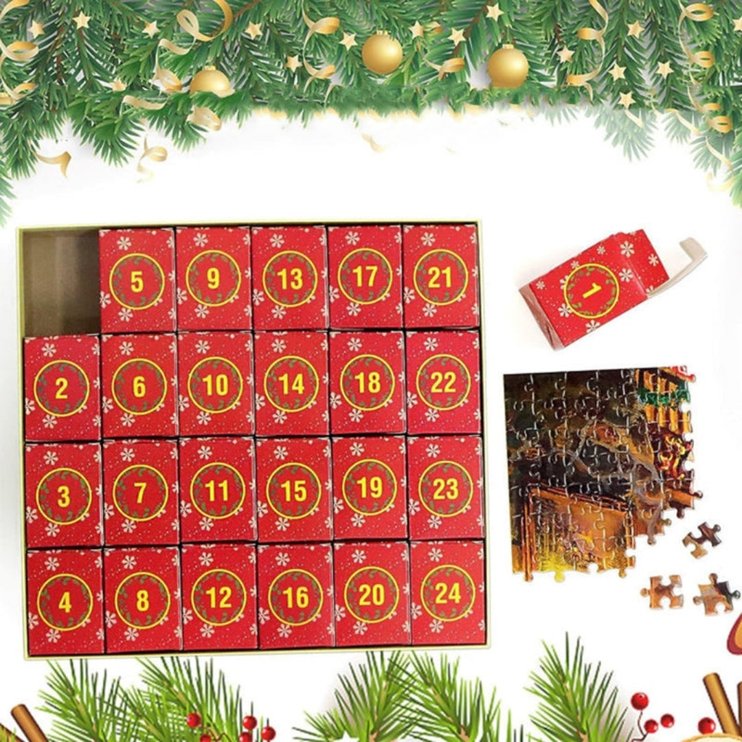 Julepuslespil-adventskalender