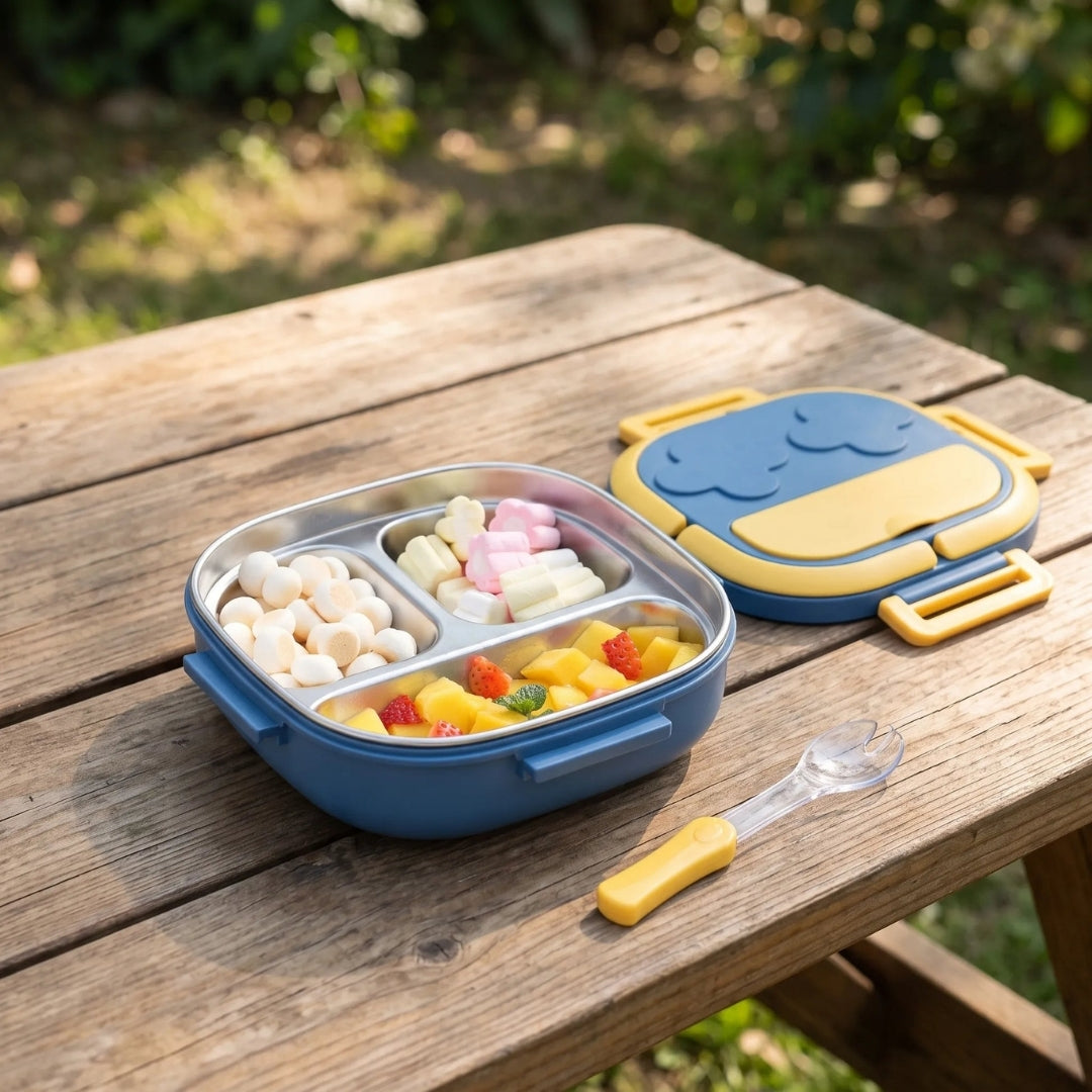 Bento Box met 2 of 3 Aparte Vakken Voor Kinderen