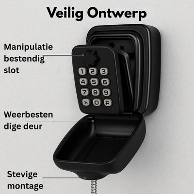 Sleutelkluis - Veilige Sleutelopslag met Codeslot - SecureBox