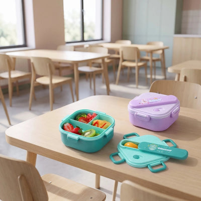 Bento Box - Kinderdesign met 3 Aparte Vakken