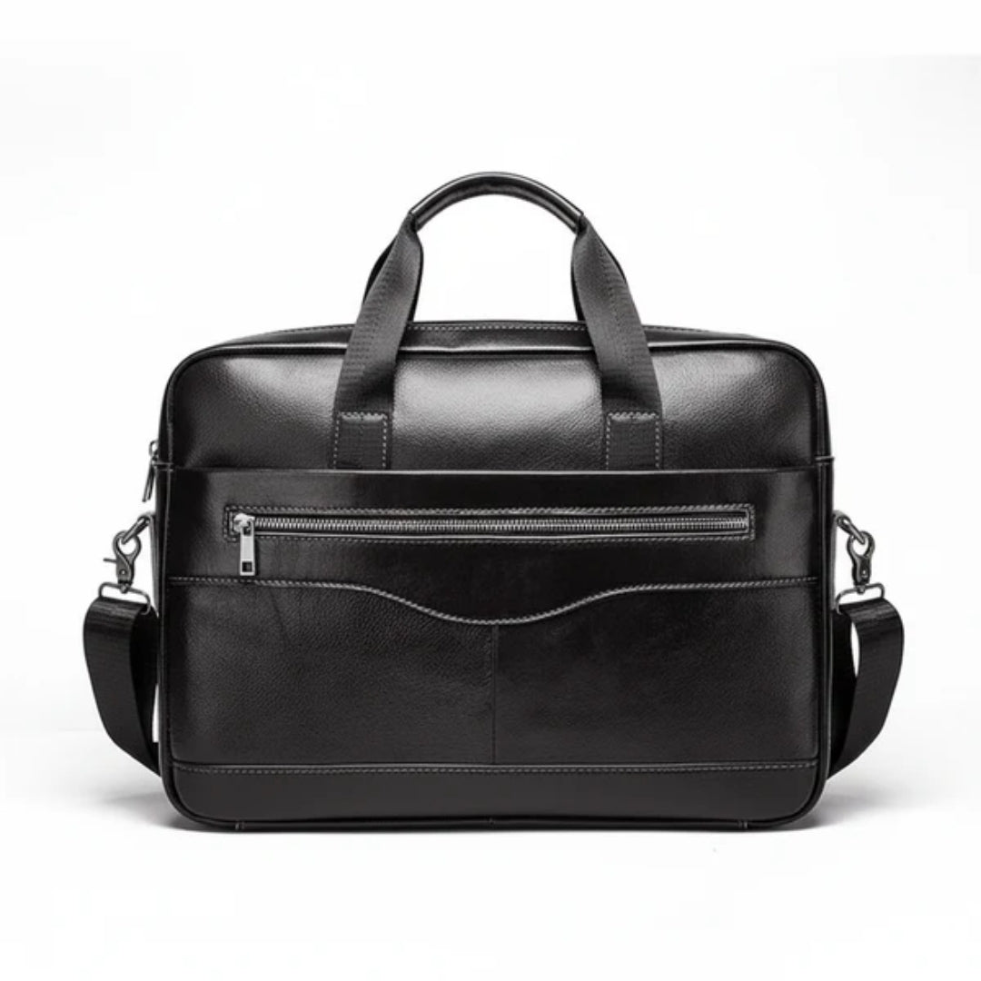 Documenttas - Elegante Leren Uitvoering Voor Laptop Tot 15 Inch
