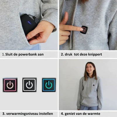 Heat Hoodie - Verwarmbare Hoodie Unisex